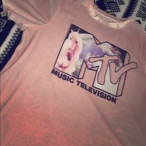 MTV unicorn velvet T-Shirt
